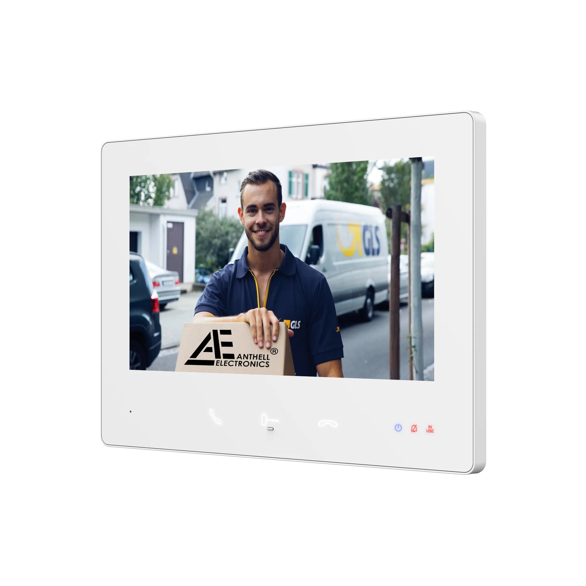 AE-2W-7MW / 7" Video-Innenstation / Touch / 2-Draht BUS / Weiß