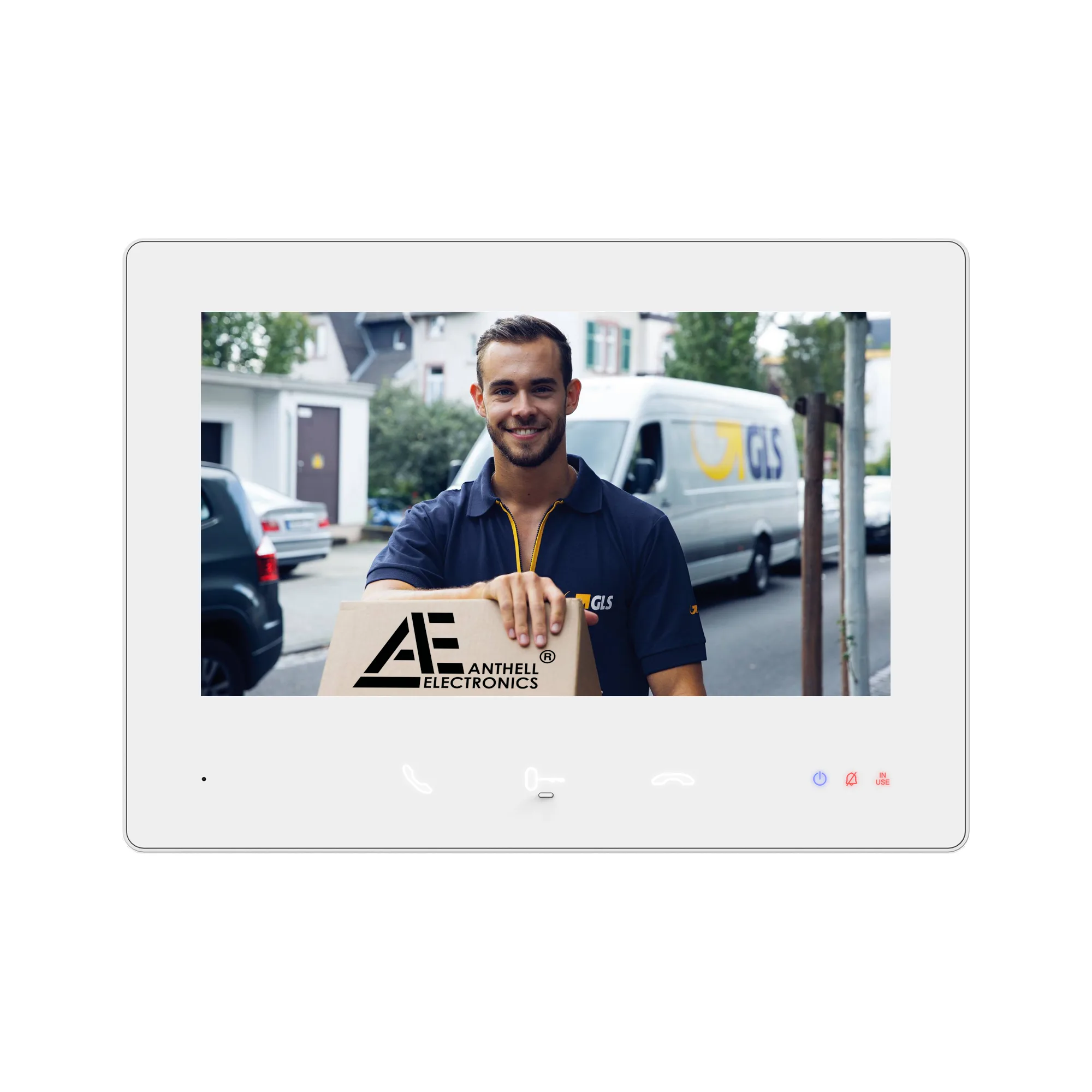 AE-2W-7MW / 7" Video-Innenstation / Touch / 2-Draht BUS / Weiß