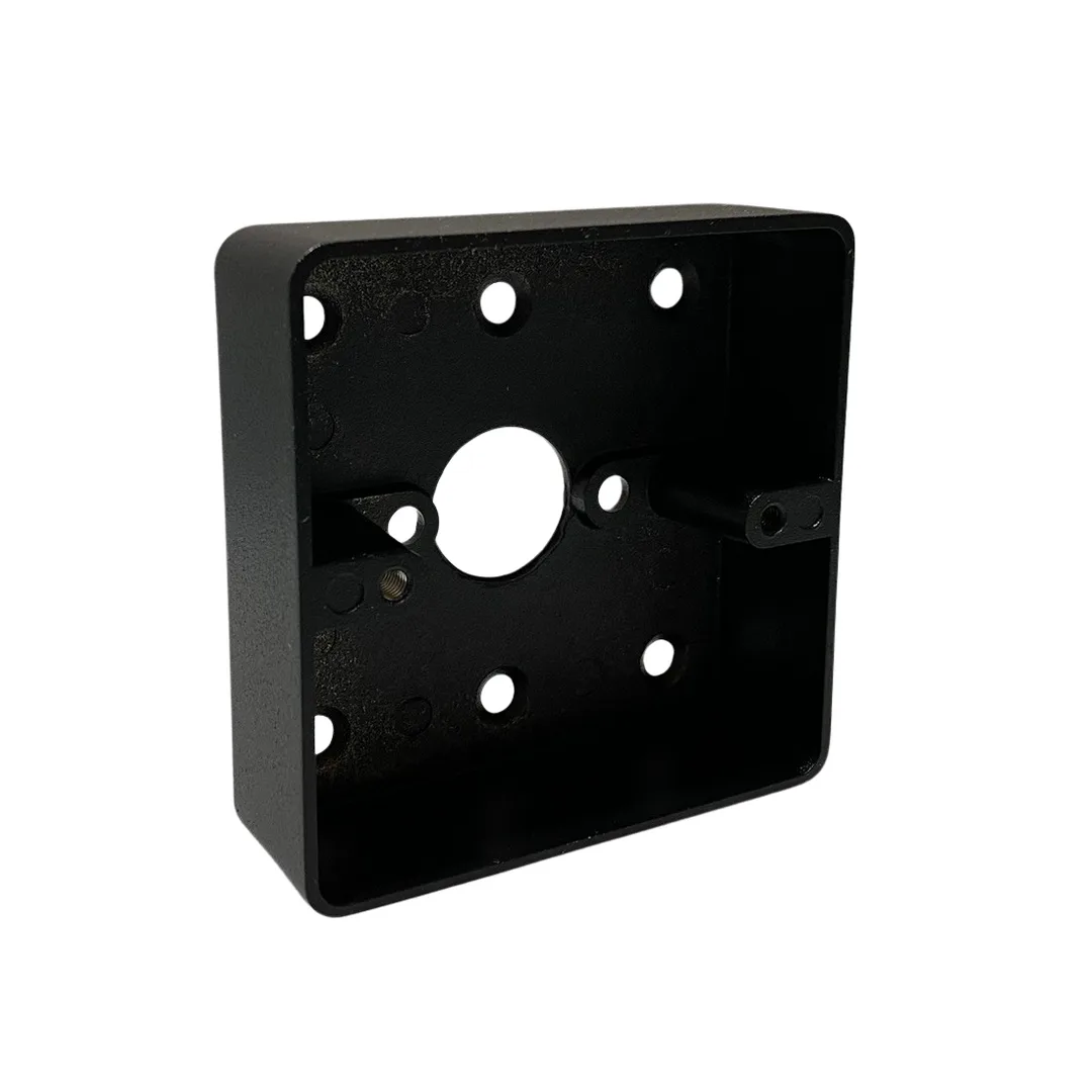 AP86-9017 Metall Aufputzgehäuse Schwarz 86 x 86 mm