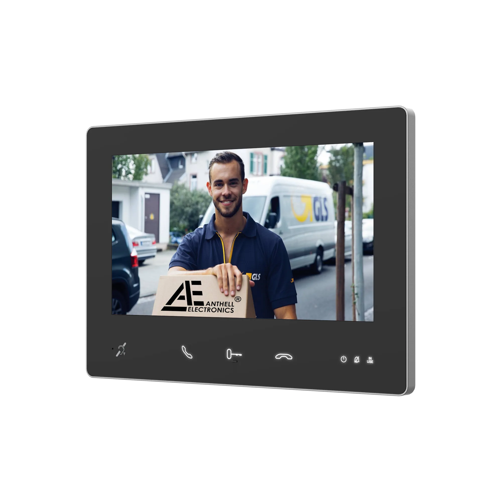 AE-2W-7MB / 7" Video-Innenstation / Touch / 2-Draht BUS / Schwarz