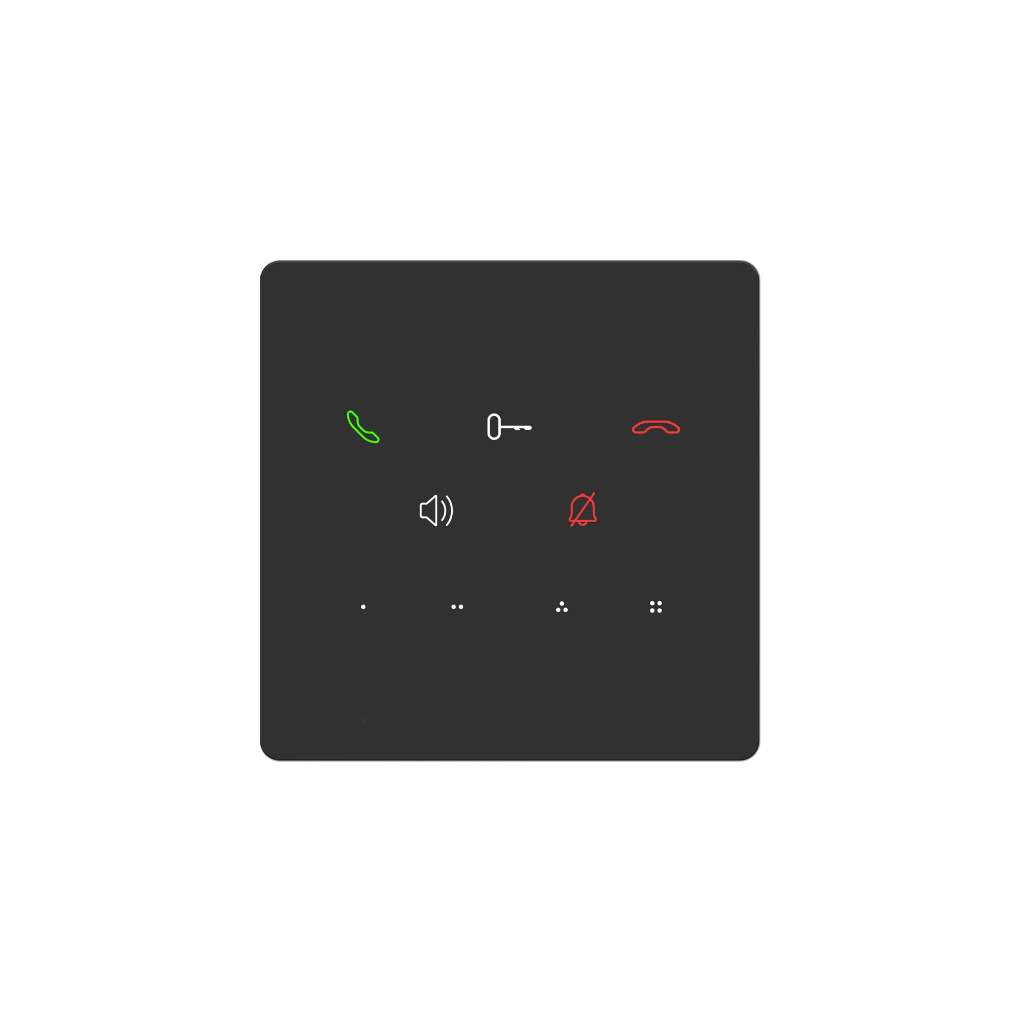 AE-2W-AMB / Audio-Innenstation / Touch-Tasten / 2-Draht BUS / Schwarz