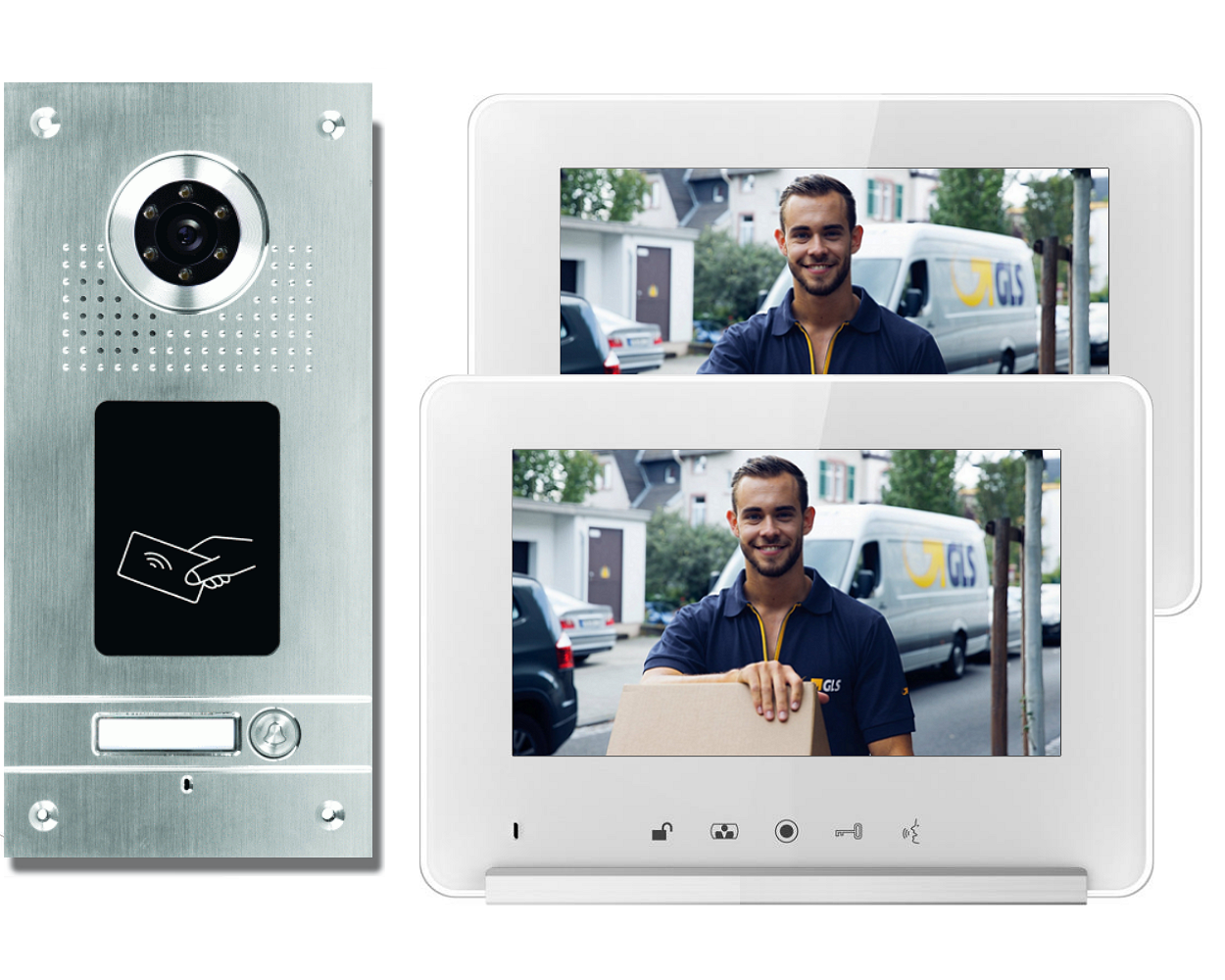 1-FAM. RFID FARB VIDEO TÜRSPRECHANLAGE MIT BILDSPEICHER