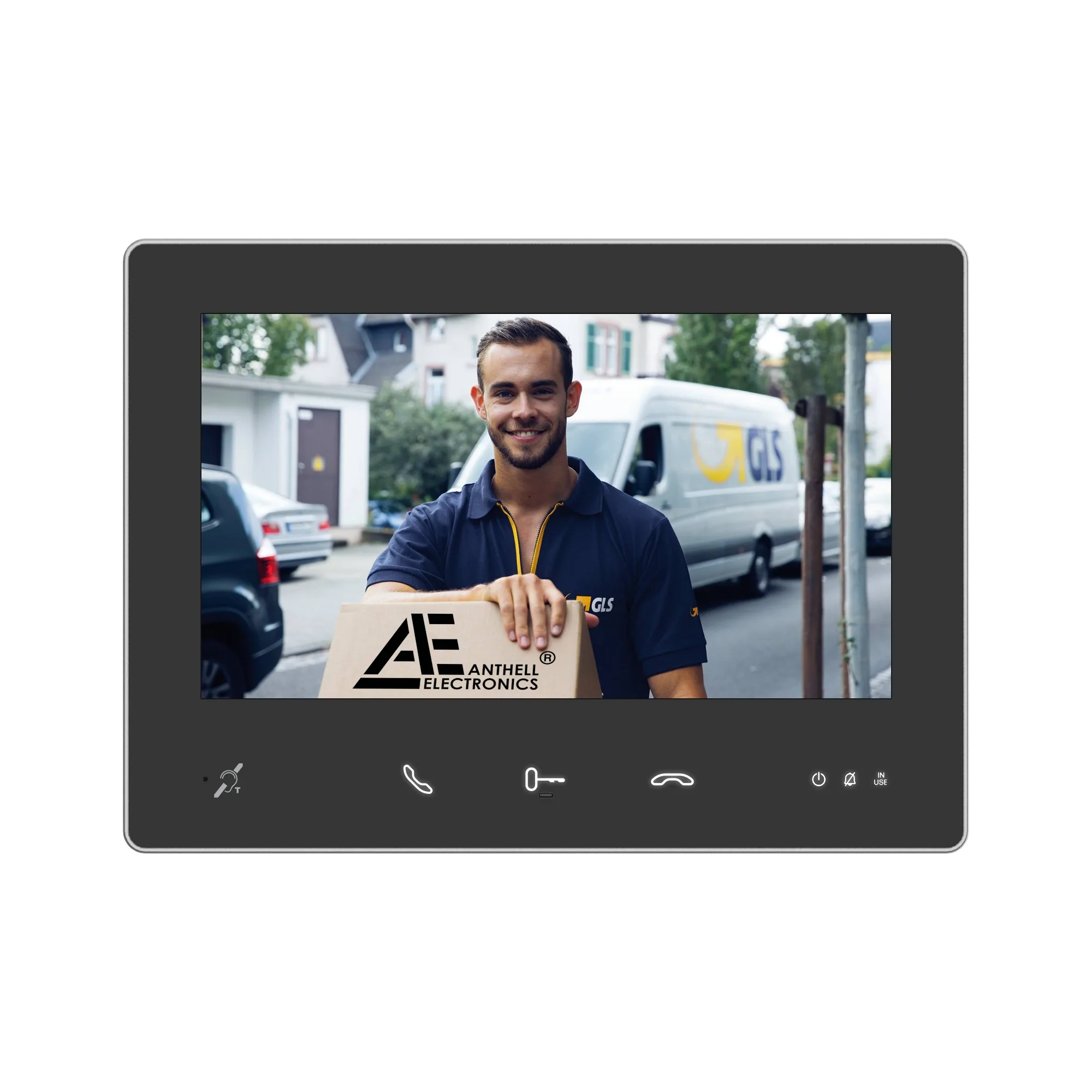 AE-2W-7MB / 7" Video-Innenstation / Touch / 2-Draht BUS / Schwarz